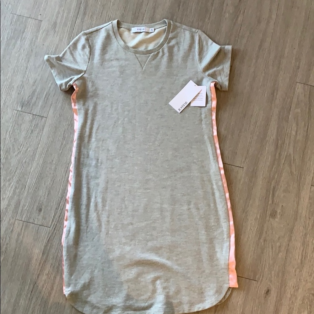 Gray above the knee dress
